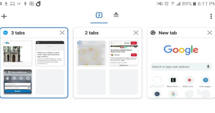 Instructions to make tab groups in Android’s Chrome browser